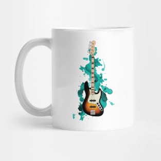 J-style Bass Guitar Sunburst Color Mug